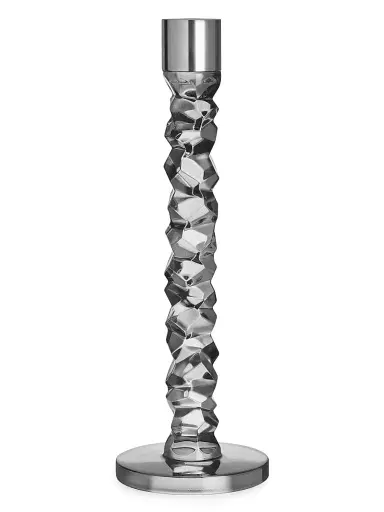 Orrefors Carat Glass & Stainless Steel Candlestick Large | Thumbnail 1 Orrefors Carat Glass & Stainless Steel Candlestick Large | Thumbnail 1