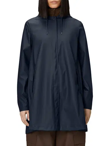 Rains Women's A-Line W Jacket - Navy - Size XL | Thumbnail 3 Rains Women's A-Line W Jacket - Navy - Size XL | Thumbnail 3