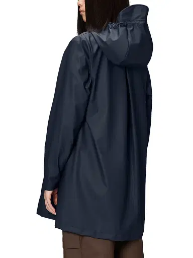 Rains Women's A-Line W Jacket - Navy - Size XL | Thumbnail 4 Rains Women's A-Line W Jacket - Navy - Size XL | Thumbnail 4