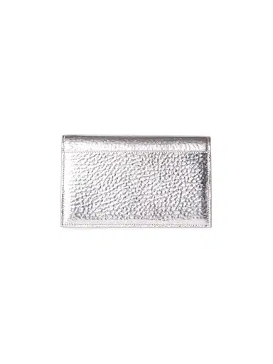 Akris Women's Anouk Metallic Leather Envelope Crossbody Bag - Stucco Metallic | Thumbnail 4 Akris Women's Anouk Metallic Leather Envelope Crossbody Bag - Stucco Metallic | Thumbnail 4