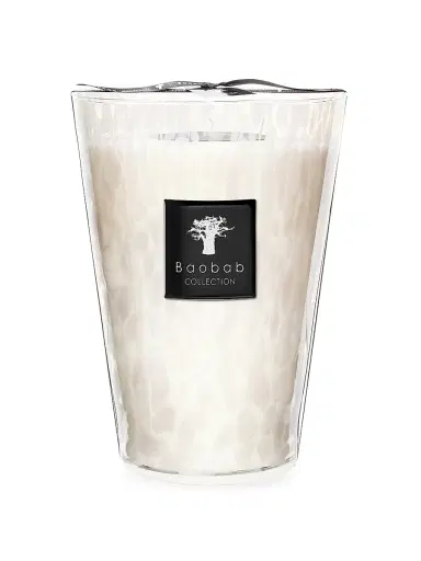 Baobab Collection Pearls White Pearl Candle - White Small | Thumbnail 4 Baobab Collection Pearls White Pearl Candle - White Small | Thumbnail 4