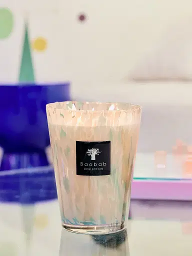 Baobab Collection Pearls White Pearl Candle - White Small | Thumbnail 8 Baobab Collection Pearls White Pearl Candle - White Small | Thumbnail 8