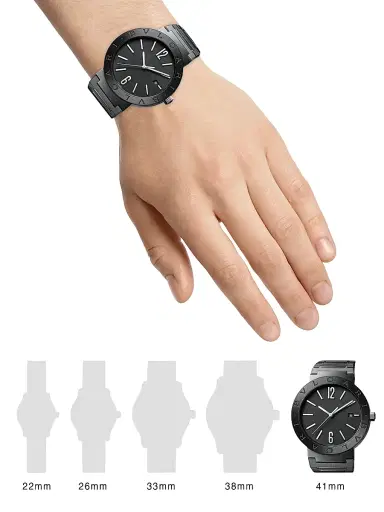BVLGARI Men's Black Stainless Steel Bracelet Watch/41MM - Black | Thumbnail 2 BVLGARI Men's Black Stainless Steel Bracelet Watch/41MM - Black | Thumbnail 2