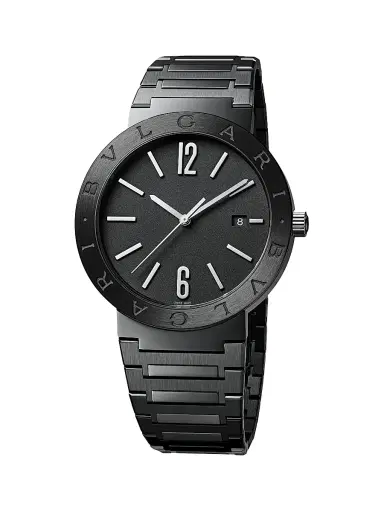BVLGARI Men's Black Stainless Steel Bracelet Watch/41MM - Black | Thumbnail 1 BVLGARI Men's Black Stainless Steel Bracelet Watch/41MM - Black | Thumbnail 1