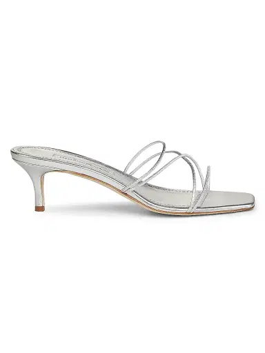 Manolo Blahnik Women's Ninfemu 50MM Leather Strappy Sandals - Gold | Thumbnail 18 Manolo Blahnik Women's Ninfemu 50MM Leather Strappy Sandals - Gold | Thumbnail 18