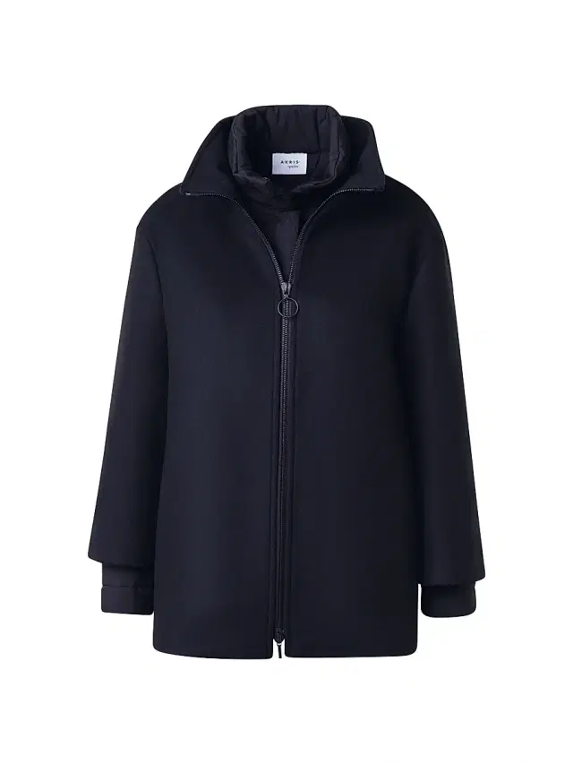 Women's Core Layered Wool-Blend Jacket - Black