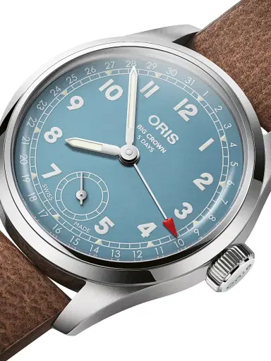 Oris Men's Big Crown Calibre 473 Stainless Steel & Leather Strap Watch - Steel | Thumbnail 4 Oris Men's Big Crown Calibre 473 Stainless Steel & Leather Strap Watch - Steel | Thumbnail 4
