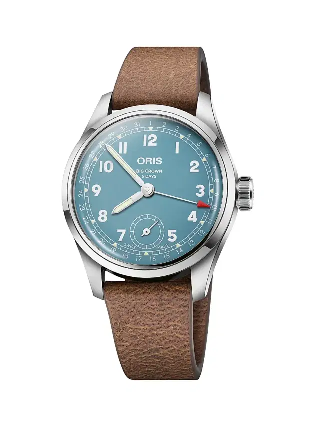Men's Big Crown Calibre 473 Stainless Steel & Leather Strap Watch - Steel Men's Big Crown Calibre 473 Stainless Steel & Leather Strap Watch - Steel