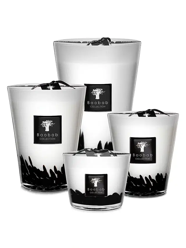 Baobab Collection Feathers Max24 Candle Small