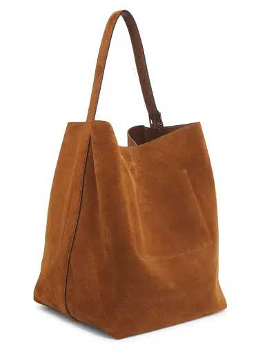 TOTEME Women's Suede Belted Tote Bag | Thumbnail 4 TOTEME Women's Suede Belted Tote Bag | Thumbnail 4