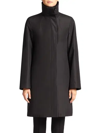 Akris Women's O'Neil Double-Layer Coat - Black - Size 18 | Thumbnail 3 Akris Women's O'Neil Double-Layer Coat - Black - Size 18 | Thumbnail 3