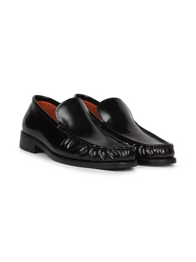 Acne Studios Men's Boafer Leather Loafers - Black - Size 13 | Thumbnail 2