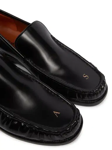 Acne Studios Men's Boafer Leather Loafers - Black - Size 13 | Thumbnail 6