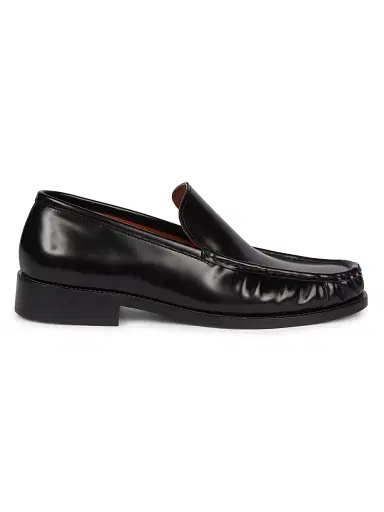 Acne Studios Men's Boafer Leather Loafers - Black - Size 13 | Thumbnail 1