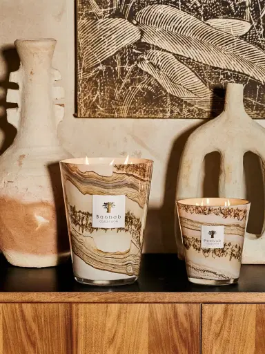 Baobab Collection Sand Siloli Max 24 Scented Candle - Beige Multi Small | Thumbnail 1 Baobab Collection Sand Siloli Max 24 Scented Candle - Beige Multi Small | Thumbnail 1