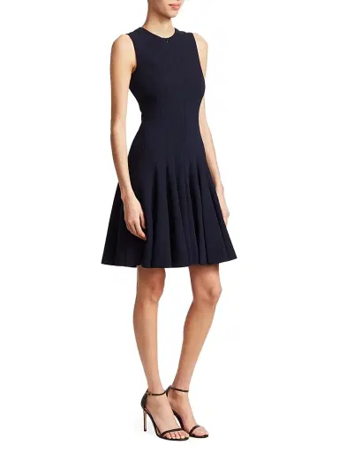 Akris Women's Zipper-Accented Wool Dress | Thumbnail 4 Akris Women's Zipper-Accented Wool Dress | Thumbnail 4