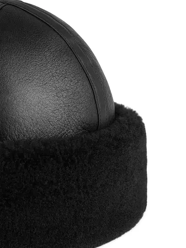 TOTEME Women's Shearling Winter Hat - Black - Size Medium | Thumbnail 2 TOTEME Women's Shearling Winter Hat - Black - Size Medium | Thumbnail 2