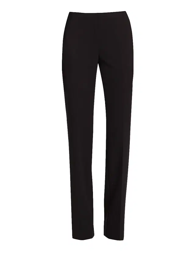 Women's Carole Double-Face Wool Pants - Black