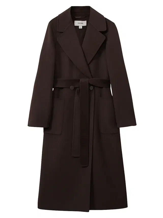 Reiss Women's Lucia Trench Coat - Chocolate