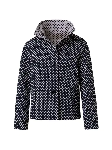 Akris punto Women's Polka Dot Cropped Jacket | Thumbnail 1 Akris punto Women's Polka Dot Cropped Jacket | Thumbnail 1