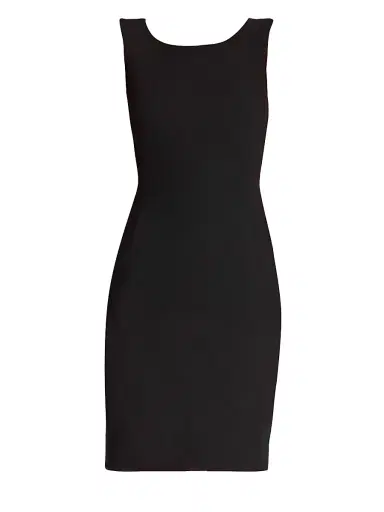Akris Women's Double-Face Sheath Dress - Black | Thumbnail 3