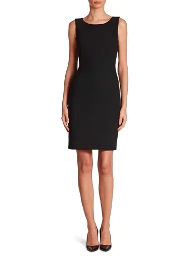 Akris Women's Double-Face Sheath Dress - Black | Thumbnail 1