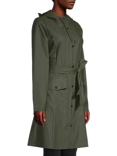 Rains Women's Curve Hooded Rain Jacket | Thumbnail 4 Rains Women's Curve Hooded Rain Jacket | Thumbnail 4