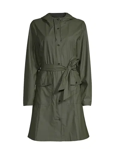 Rains Women's Curve Hooded Rain Jacket | Thumbnail 1 Rains Women's Curve Hooded Rain Jacket | Thumbnail 1