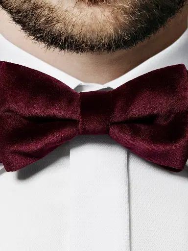 Eton Men's Velvet Pre-Tied Bow Tie | Thumbnail 2 Eton Men's Velvet Pre-Tied Bow Tie | Thumbnail 2