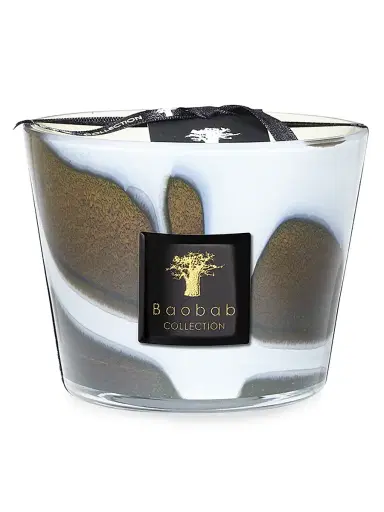 Baobab Collection Stones Max10 Agate Candle - White Brown | Thumbnail 1 Baobab Collection Stones Max10 Agate Candle - White Brown | Thumbnail 1
