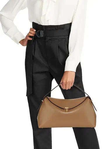 TOTEME Women's T-Lock Leather Top Handle Bag | Thumbnail 3