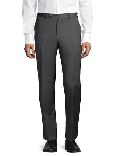 Canali Men's Wool Trousers - Charcoal - Size 38 | Thumbnail 3 Canali Men's Wool Trousers - Charcoal - Size 38 | Thumbnail 3