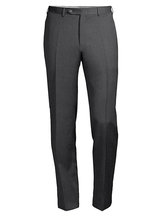 Men's Wool Trousers - Charcoal