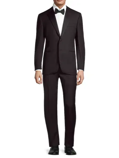 Canali Men's Notch Lapel Tuxedo - Black - Size 50 | Thumbnail 2 Canali Men's Notch Lapel Tuxedo - Black - Size 50 | Thumbnail 2
