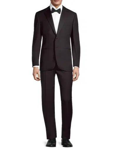 Canali Men's Notch Lapel Tuxedo - Black - Size 50 | Thumbnail 3 Canali Men's Notch Lapel Tuxedo - Black - Size 50 | Thumbnail 3