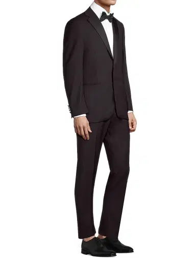 Canali Men's Notch Lapel Tuxedo - Black - Size 50 | Thumbnail 4 Canali Men's Notch Lapel Tuxedo - Black - Size 50 | Thumbnail 4