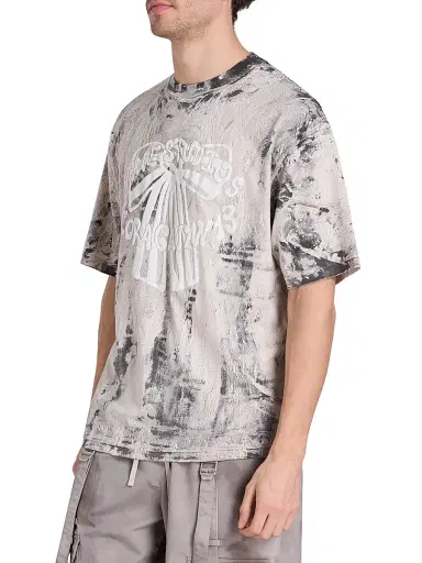 Acne Studios Men's Exford U Bow Logo Cotton T-Shirt | Thumbnail 4 Acne Studios Men's Exford U Bow Logo Cotton T-Shirt | Thumbnail 4