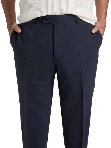 Canali Men's Stretch Wool Trousers - Blue - Size 32 | Thumbnail 6