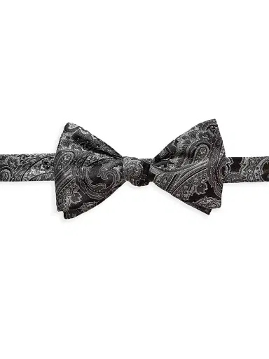 Eton Men's Paisley Silk-Blend Self-Tie Bow Tie | Thumbnail 1 Eton Men's Paisley Silk-Blend Self-Tie Bow Tie | Thumbnail 1