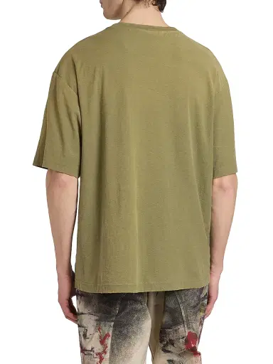 Acne Studios Men's Exford U 1996 Logo T-Shirt - Olive Green | Thumbnail 5 Acne Studios Men's Exford U 1996 Logo T-Shirt - Olive Green | Thumbnail 5