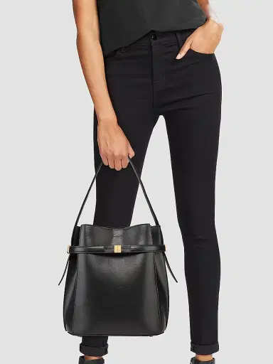 TOTEME Women's Belted Leather Bucket Bag | Thumbnail 2 TOTEME Women's Belted Leather Bucket Bag | Thumbnail 2