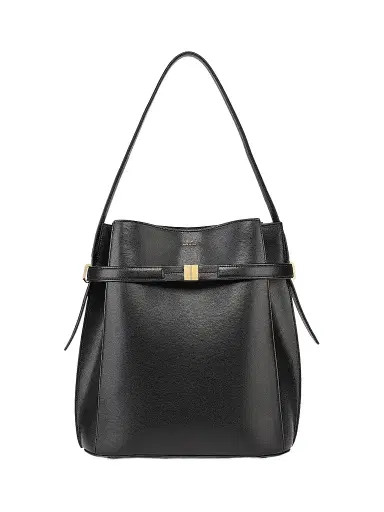 TOTEME Women's Belted Leather Bucket Bag | Thumbnail 1 TOTEME Women's Belted Leather Bucket Bag | Thumbnail 1
