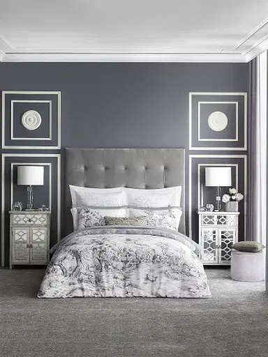 Togas Goranna Goranna Duvet Cover And Sham - Purple White European | Thumbnail 7