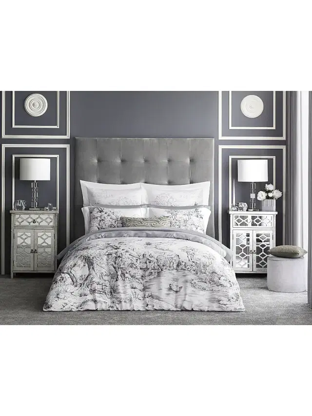 Togas Goranna Goranna Duvet Cover And Sham - Purple White European