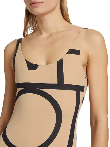 Toteme Women's Monogram One-Piece Swimsuit - Monogram Print | Thumbnail 5
