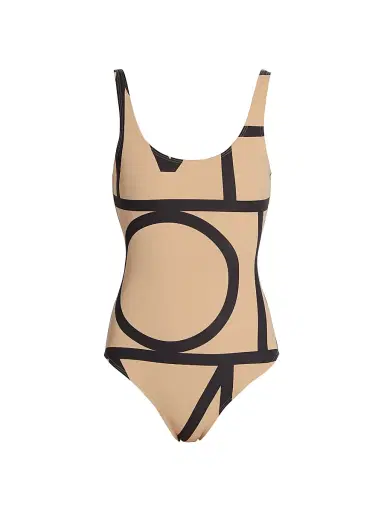 Toteme Women's Monogram One-Piece Swimsuit - Monogram Print | Thumbnail 1