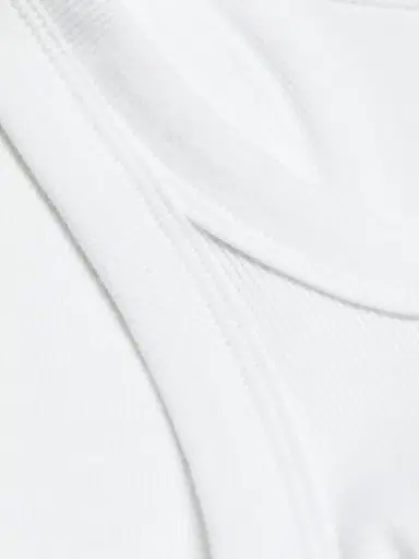 TOTEME Women's Curved Rib Tank Top - White - Size Large | Thumbnail 7