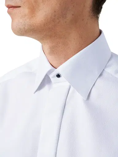 Eton Men's Slim-Fit Diamond Weave Formal Dress Shirt - White - Size 17.5 | Thumbnail 5 Eton Men's Slim-Fit Diamond Weave Formal Dress Shirt - White - Size 17.5 | Thumbnail 5