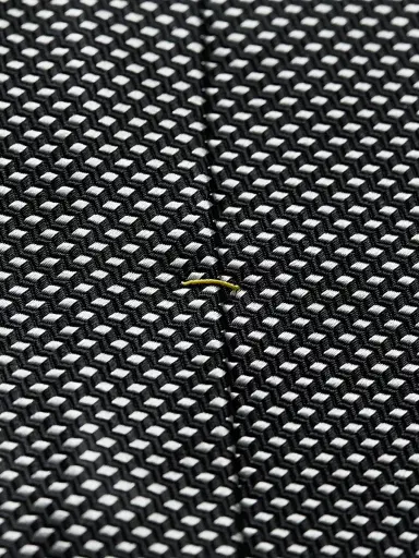 Eton Men's Geometric Silk Tie - Black | Thumbnail 5