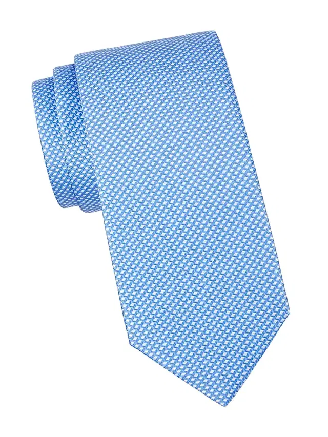 Men's Diamond Tie - Blue